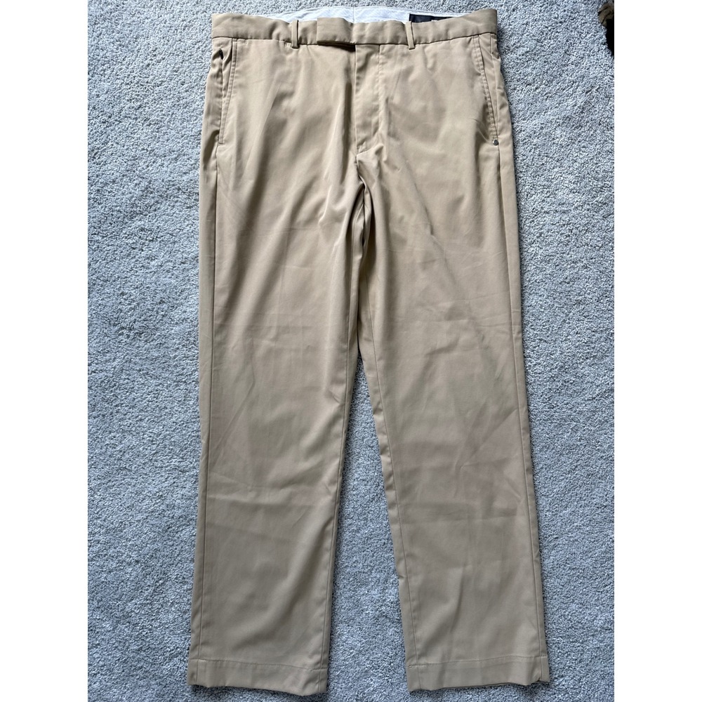 RLX Ralph Lauren Mens Tailored Fit Golf Pants Khaki Tan 35x30 Sport Trousers